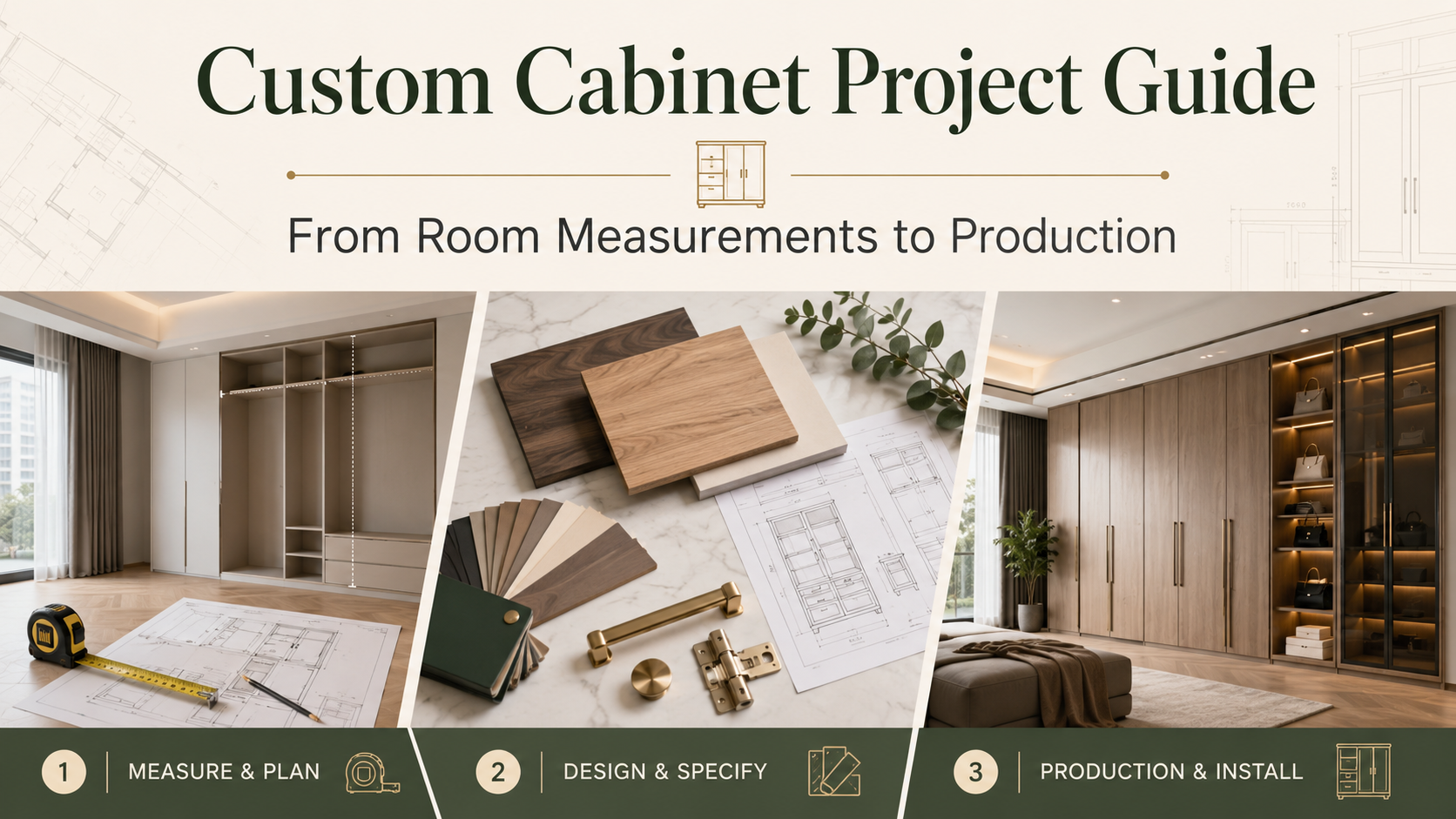 Custom Cabinet Project Guide: From Room Measurements to Production