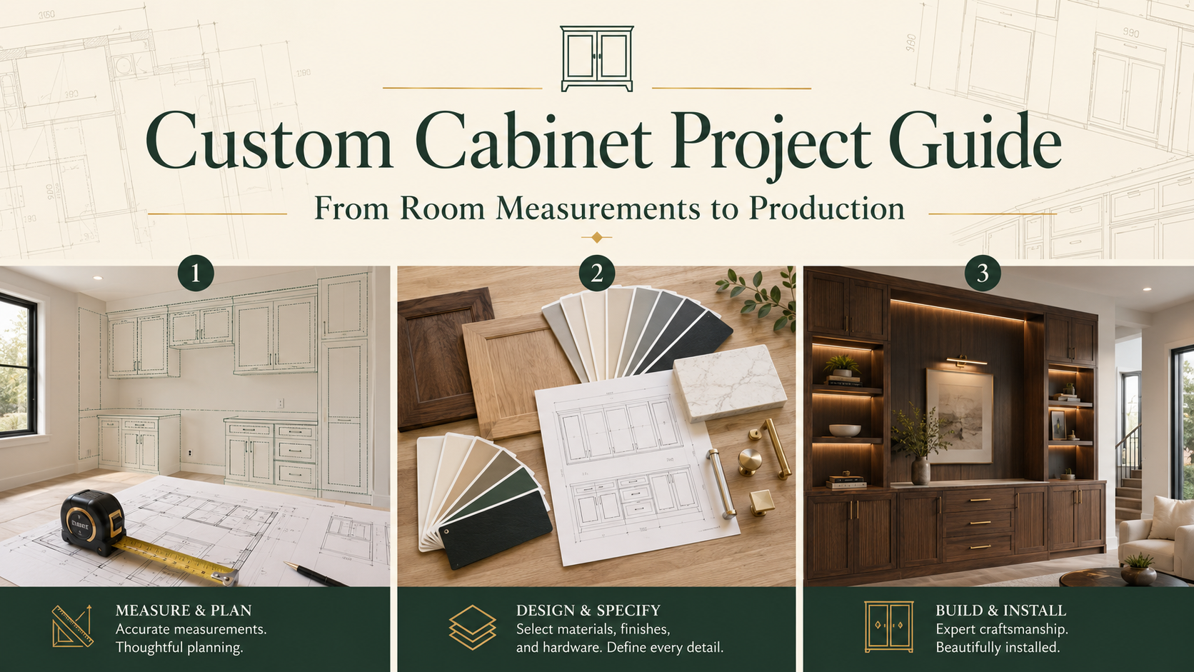 Custom Cabinet Project Guide: From Room Measurements to Production