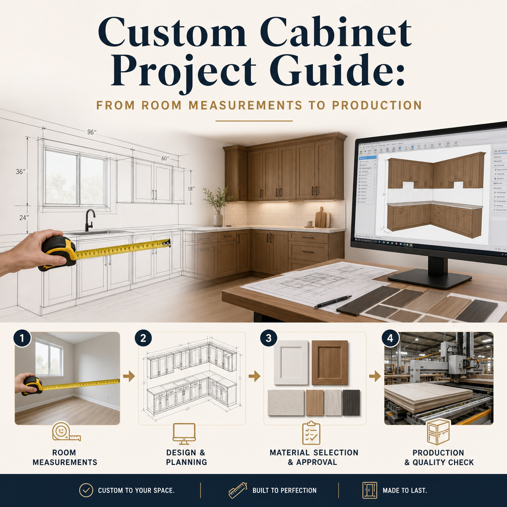 Custom Cabinet Project Guide: From Room Measurements to Production