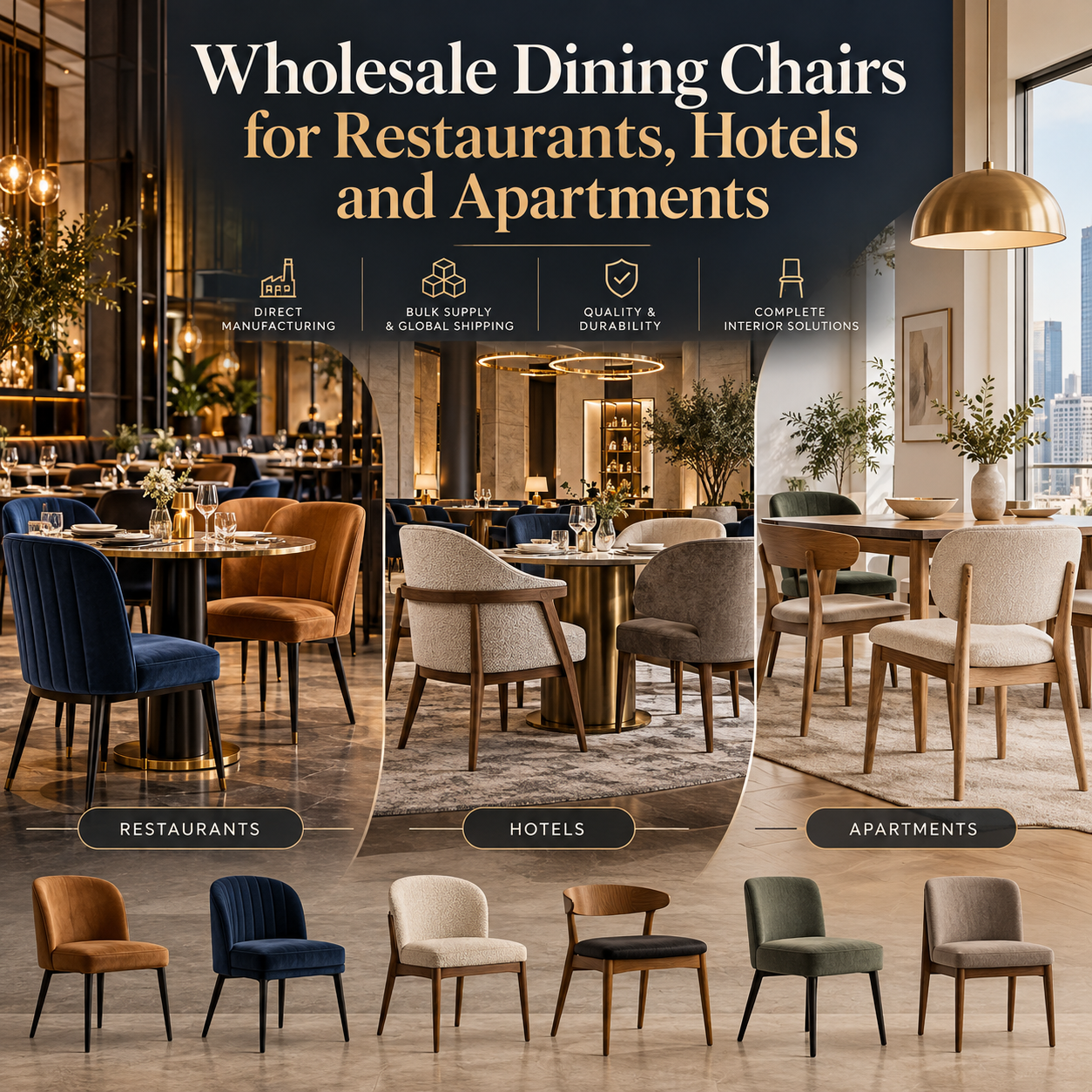 Wholesale Dining Chairs for Restaurants, Hotels and Apartments