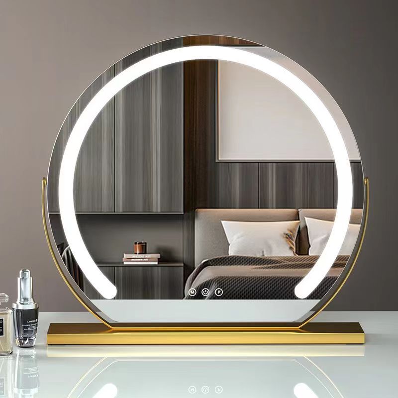 Half-Circle LED Strip Light Makeup Mirror, additional product image 3 for hospitality project