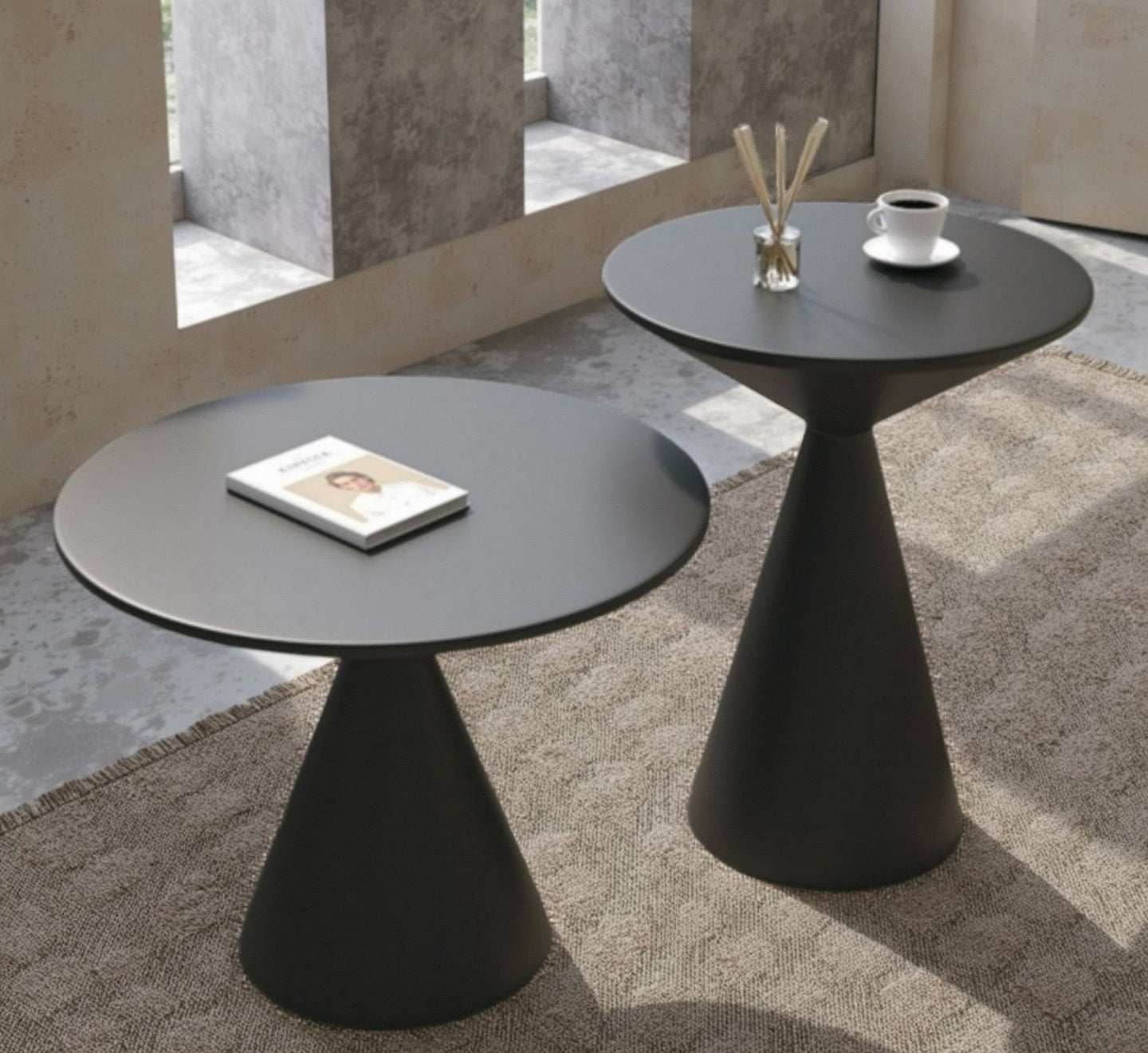 Round Coffee Table for Small Living Room