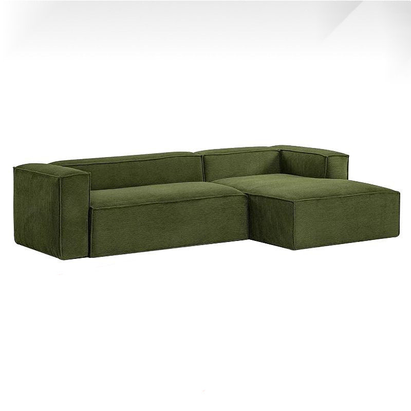 Nordic Luxury Corner Sectional Sofa – Italian-Style Modular Corduroy Vacuum-Packed Couch