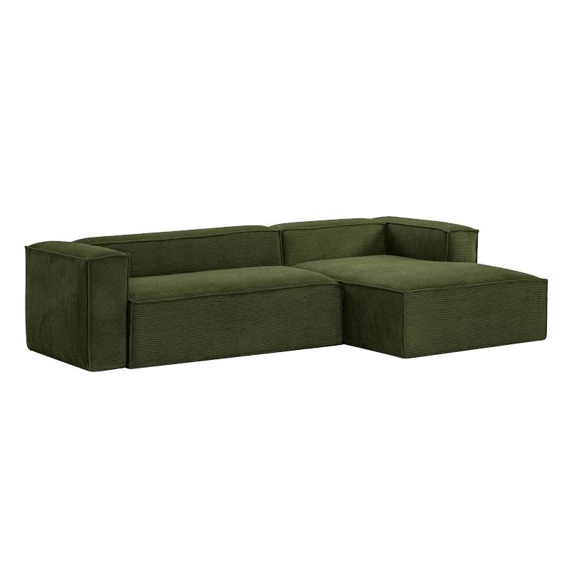 Nordic Luxury Corner Sectional Sofa – Italian-Style Modular Corduroy Vacuum-Packed Couch