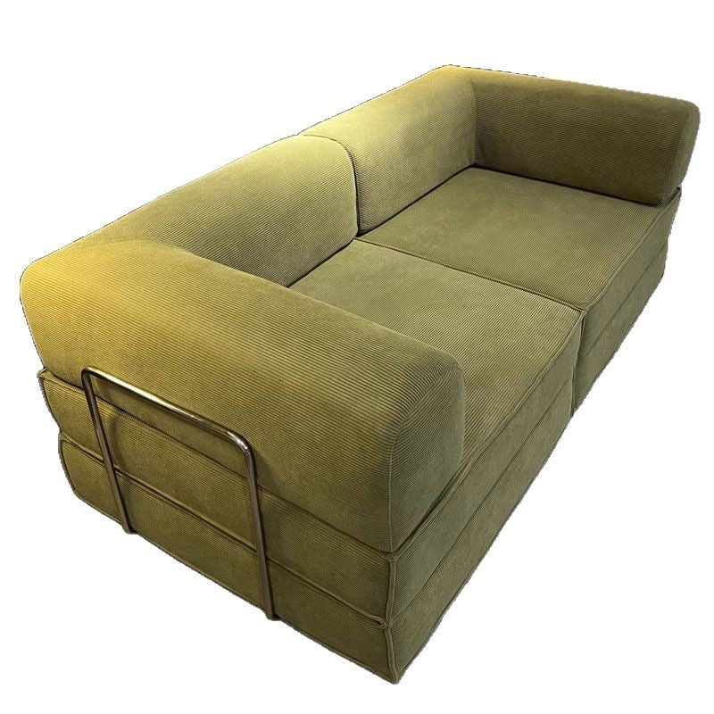 Modern Convertible Corduroy Sofa Bed – Memory Foam Vacuum-Compressed Living Room Set