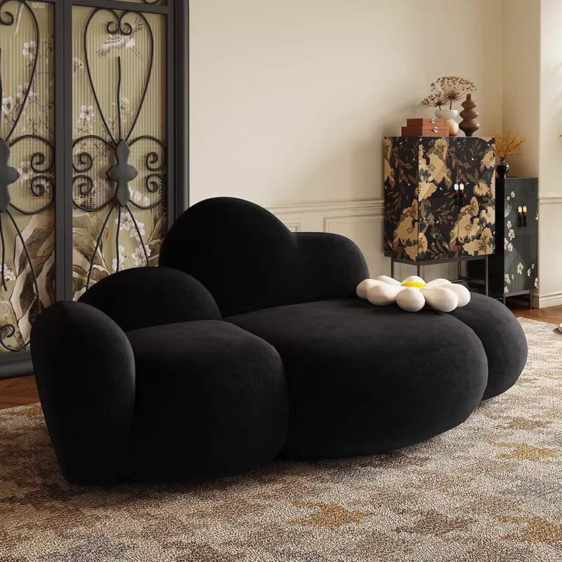 Nordic Creative Cloud Lamb Cashmere Sofa – Small Family & Salon Use