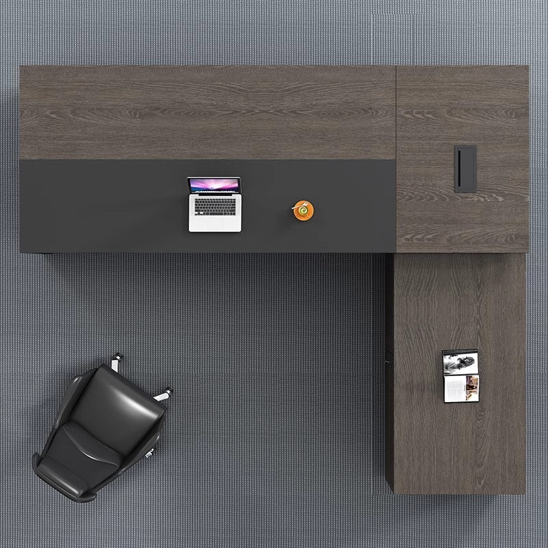Simple & Modern Executive Desk – E0 Eco-Friendly Boss Office Desk | Light Luxury Manager Conference Table