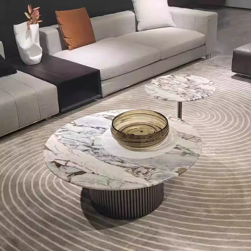 Round Side Table Set for Living Room
