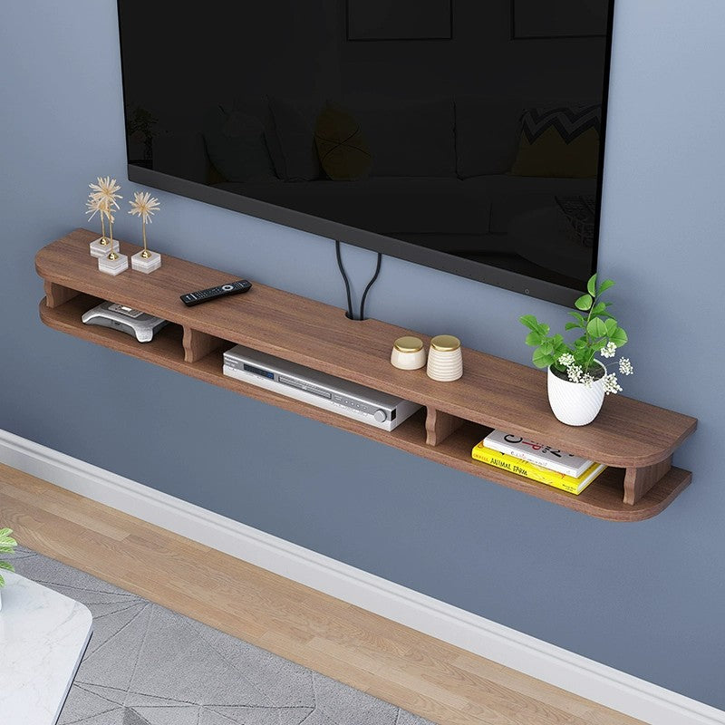 Minimalist Wall-Mounted TV Cabinet – Compact Wooden Hanging Cabinet