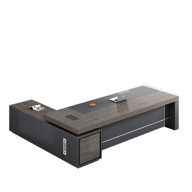 Simple & Modern Executive Desk – E0 Eco-Friendly Boss Office Desk | Light Luxury Manager Conference Table