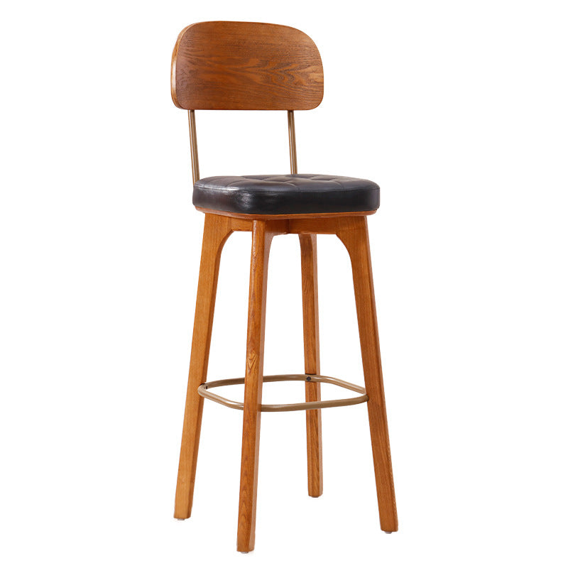 Luxury Modern Minimalist Bar Stool Solid Wood, additional product image 7 for restaurant seating