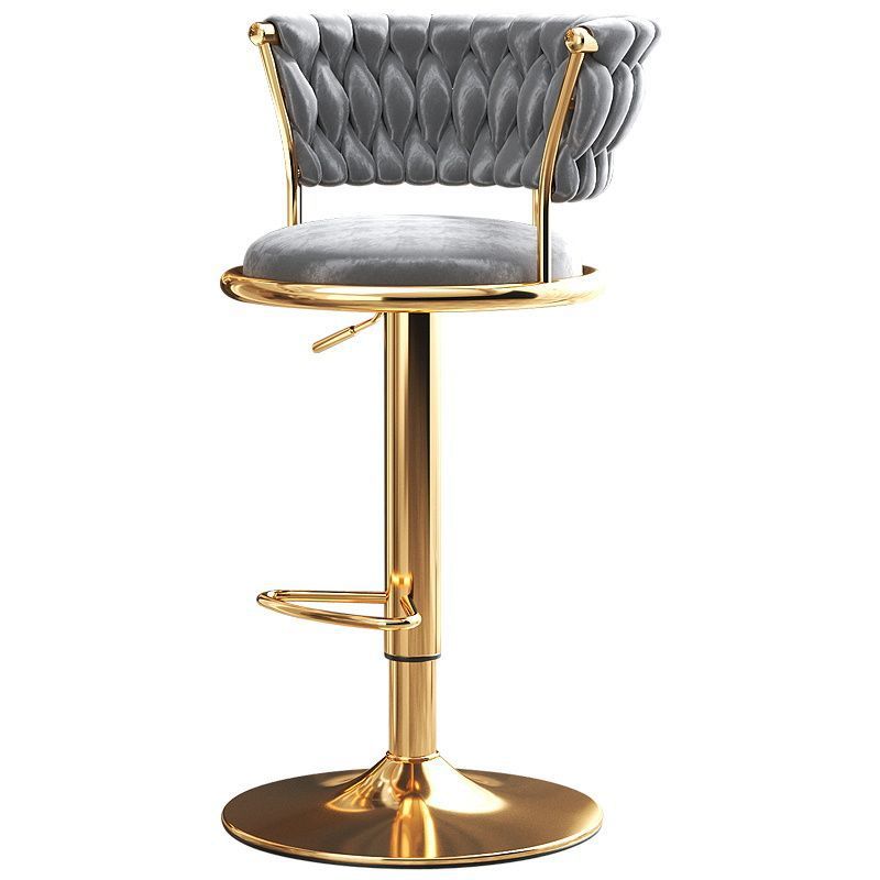Nordic Adjustable Bar Counter Stool Solid Wood Back Round High Stool for Household Bar, Cash Register Counter, and Bar Chair Use