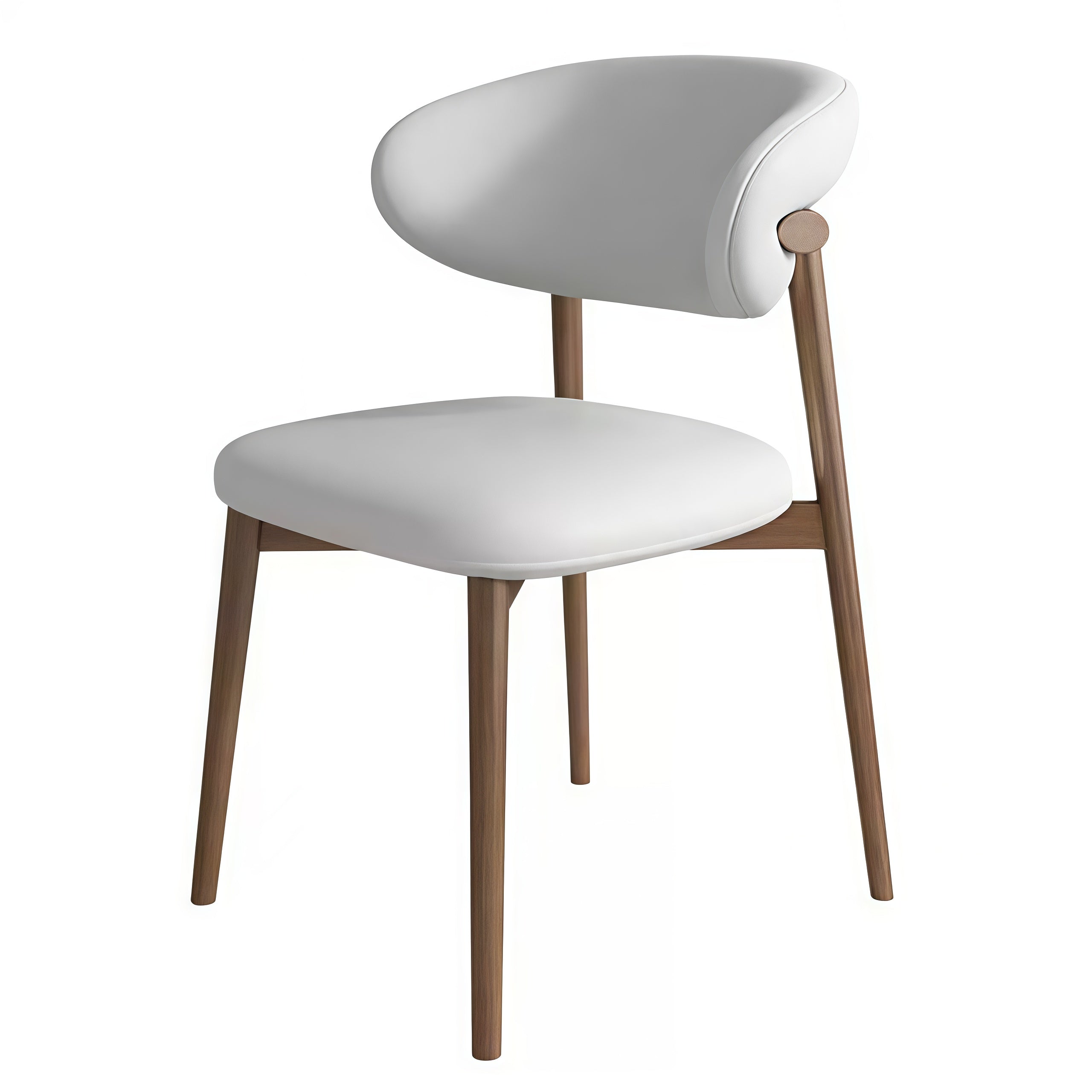 Nordic Modern Minimalist Solid Wood Dining Chair – Stackable & Stylish