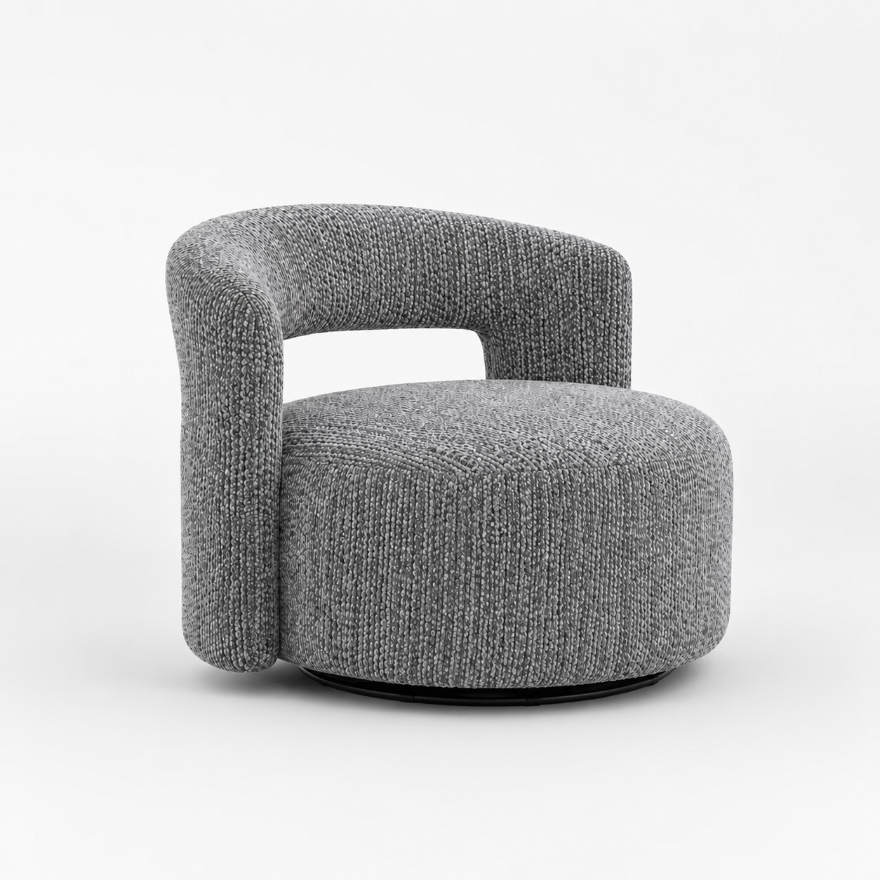 Modern Luxury Boucle Fabric Curved Design Sofa