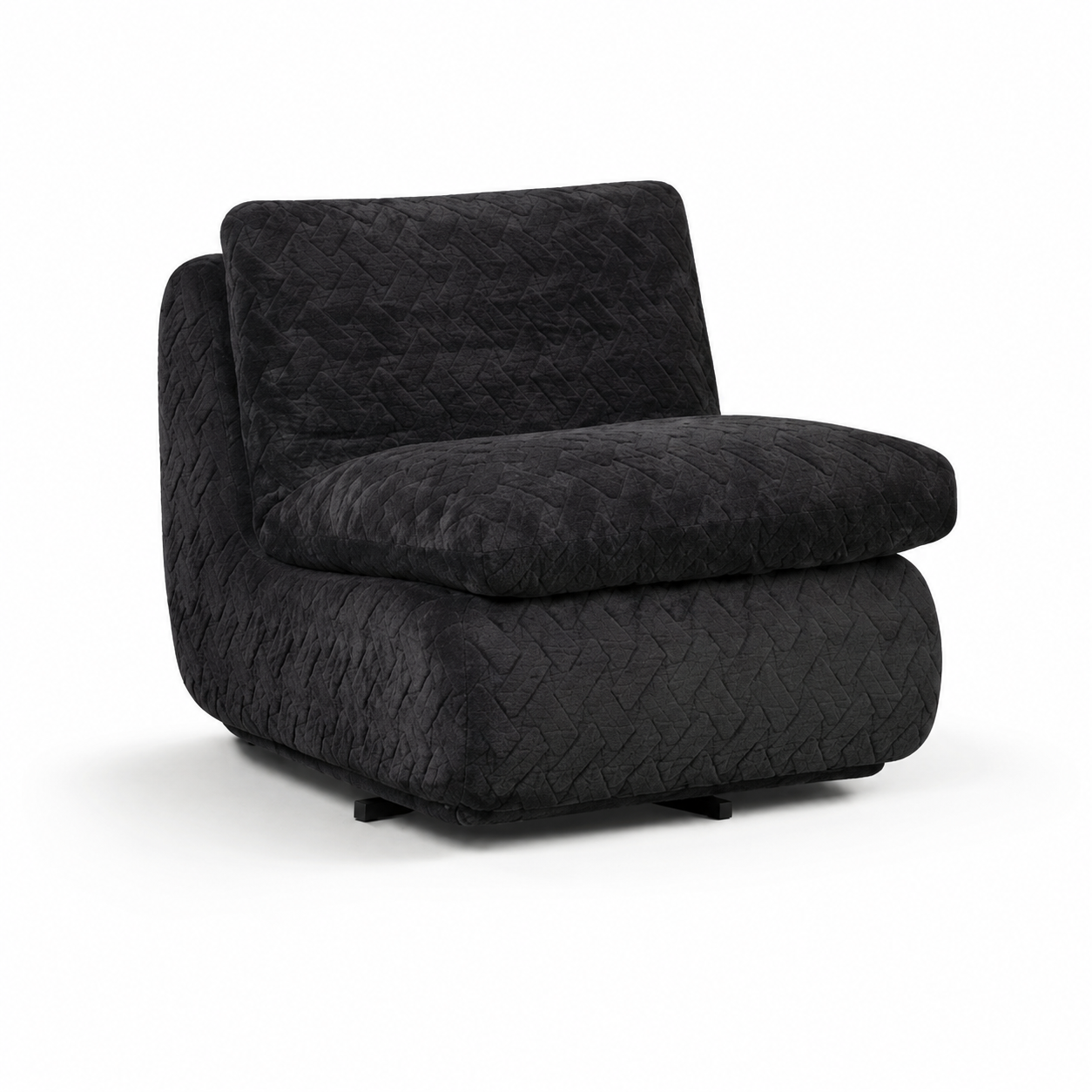 Modern Luxury Tufted Fabric Modular Armchair Comfortable Living Room Leisure Sofa Indoor Furniture