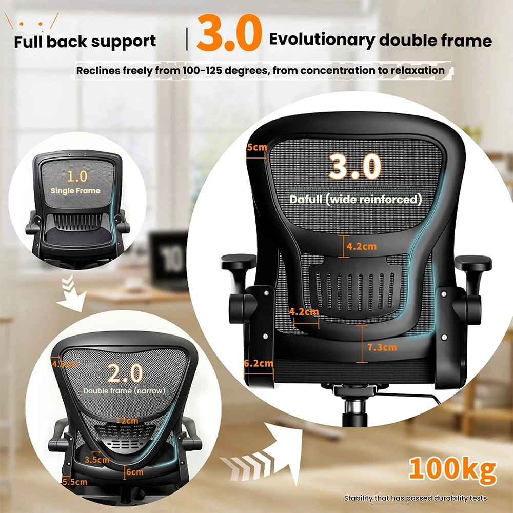 Modern Adjustable Office Chair – Swivel Reclining High Back Ergonomic Computer Chair for Home & Office