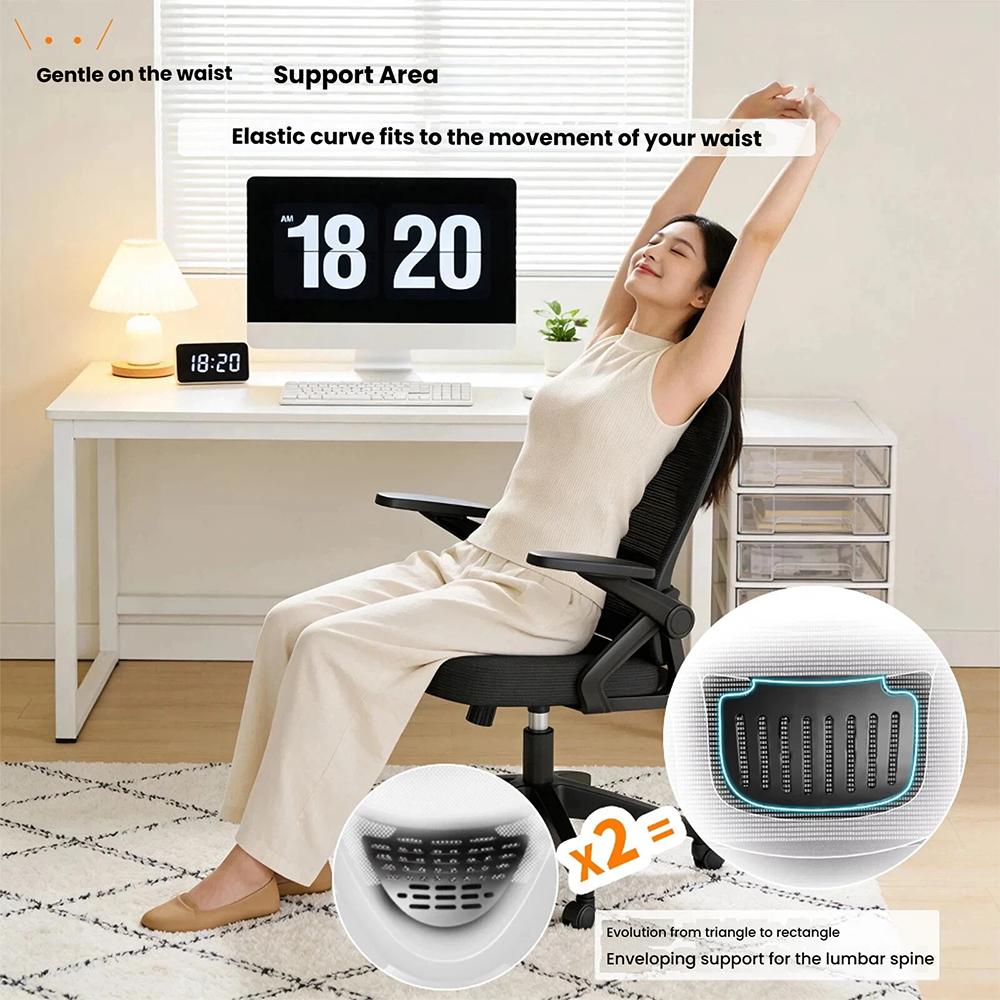 Modern Adjustable Office Chair – Swivel Reclining High Back Ergonomic Computer Chair for Home & Office