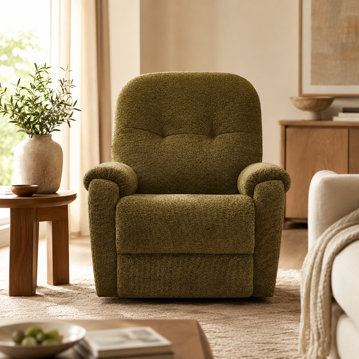 Modern Cream Boucle Fabric U Shape Modular Convertible Oversized Deep Seat Plush Velvet Sofa for Living Room Hotel One Seat