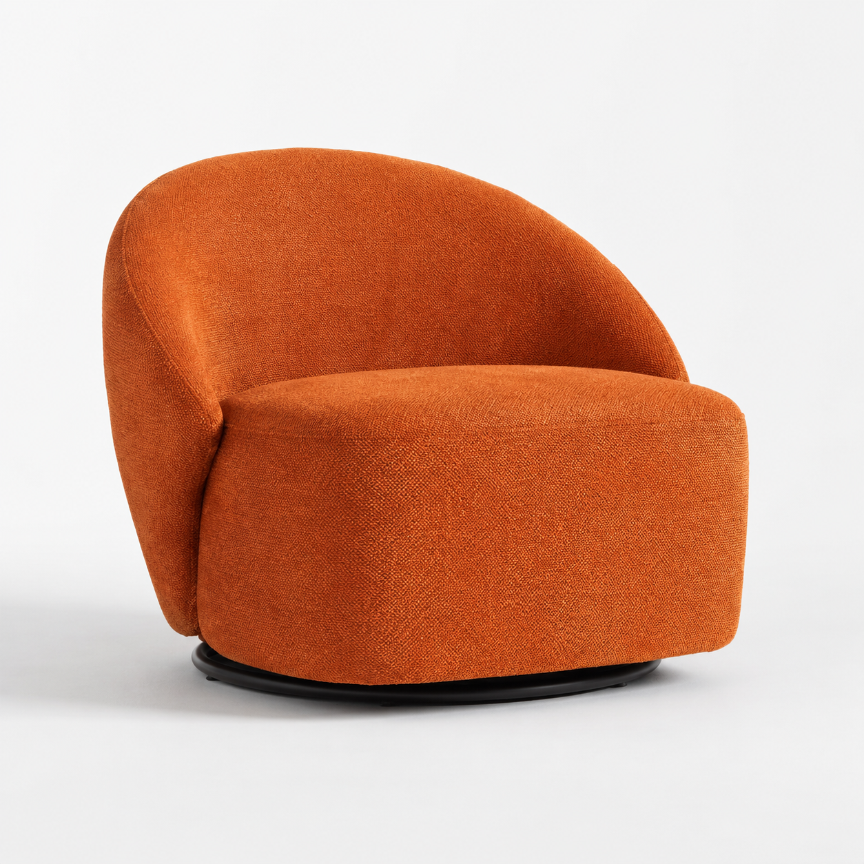 Luxury Modern Fabric Swivel Accent Armchair Single Lounge Chair for Hotel Living Room