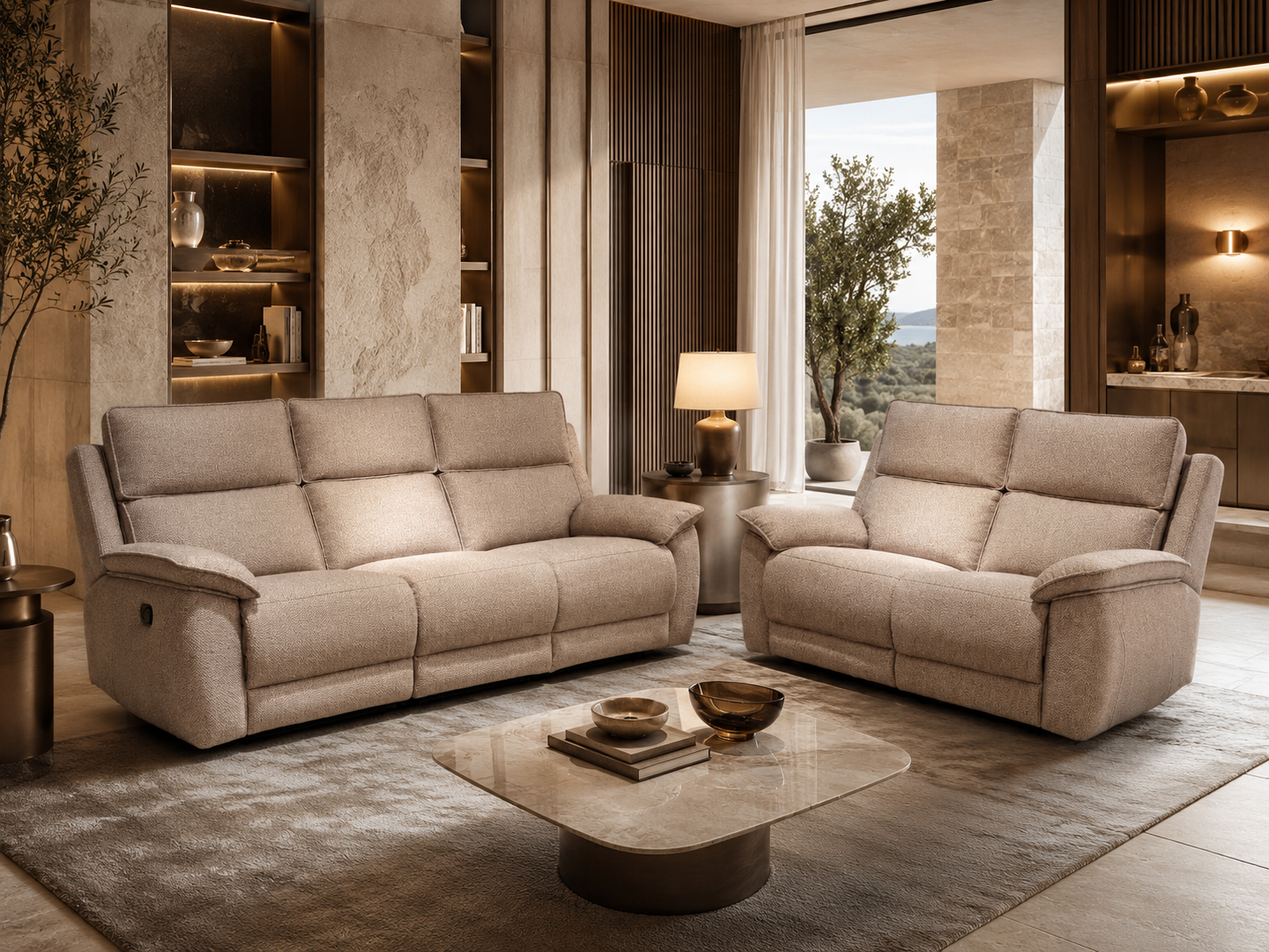 Hot Sale Modern Manual Recliner Single Sofa
