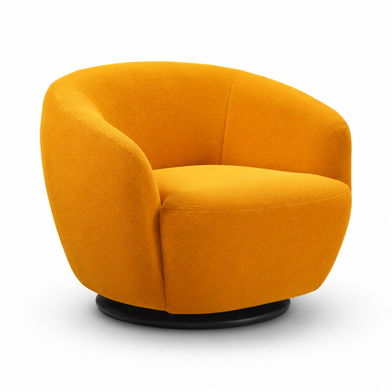 Contemporary Design Fabric Swivel Lounge Chair