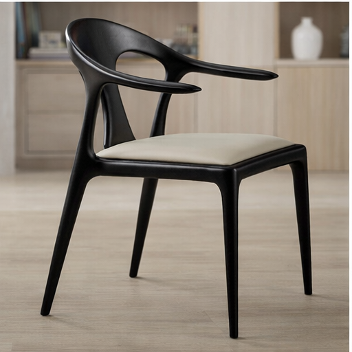 Modern Dining Chair with Armrests for Home