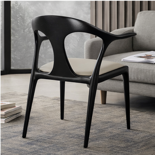 Modern Dining Chair with Armrests for Home