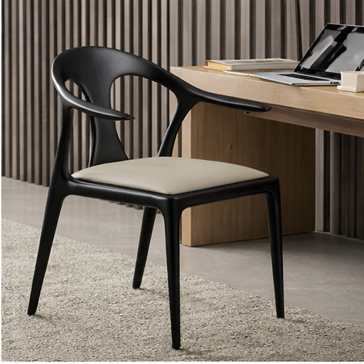 Modern Dining Chair with Armrests for Home