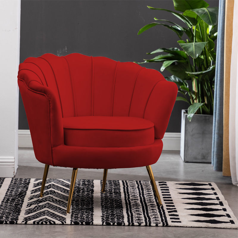 Velvet Accent Chair for Living Room