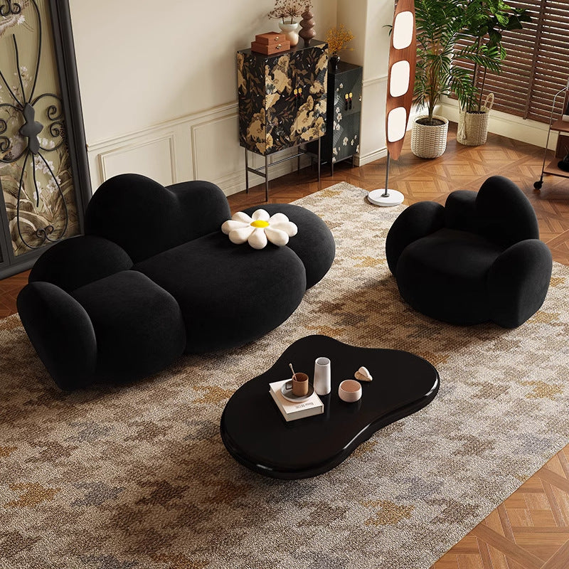 Nordic Creative Cloud Lamb Cashmere Sofa – Small Family & Salon Use