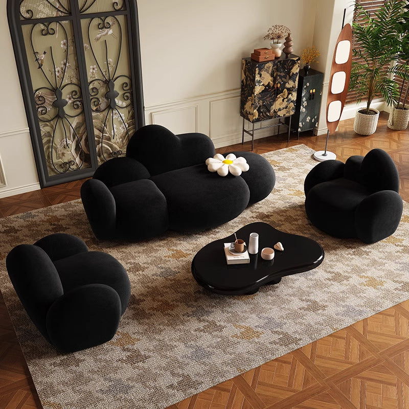 Nordic Creative Cloud Lamb Cashmere Sofa – Small Family & Salon Use