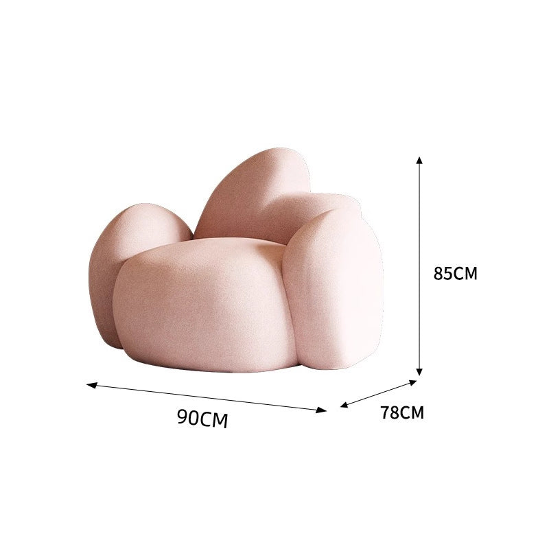 Nordic Creative Cloud Lamb Cashmere Sofa – Small Family & Salon Use