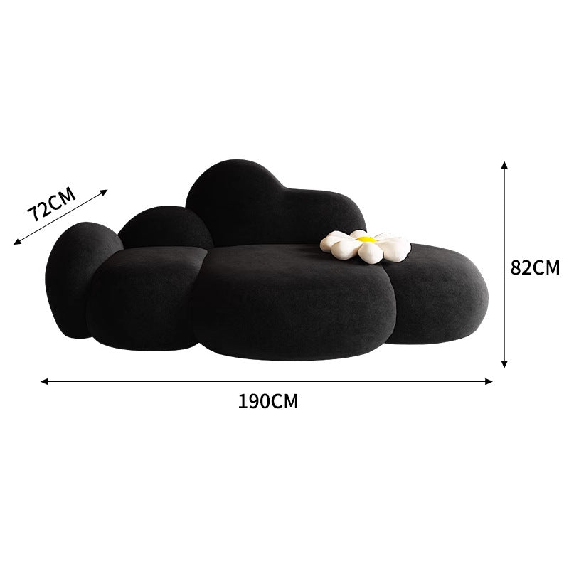 Nordic Creative Cloud Lamb Cashmere Sofa – Small Family & Salon Use
